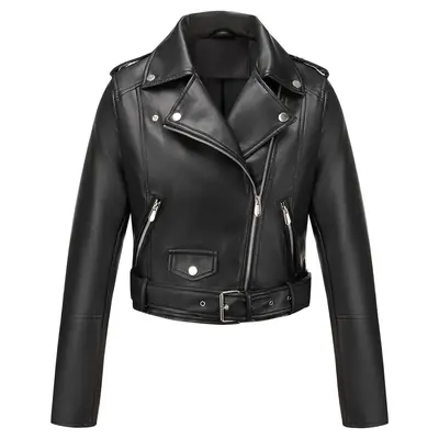 Shein Black Biker Jacket TikTok Shop