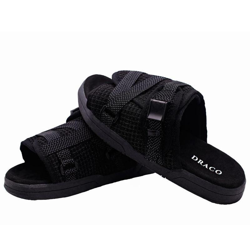 Reflective Slides  Men and Women – Full 3M Reflective Sandals with Adjustable Straps, Arch Support & Anti-Slip Sole, Comfortable Footwear  Wide or Narrow Feet, Light-Up Slide Sandals  Day & Night Wear for Walking Shoes Boy Flipflop Slipper Shoes Thunder