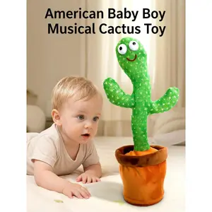 Mother's Day, Perfect Parent Lifesaver!This talking & dancing cactus is a soothing interactive toy for babies.It supports early language enlightenment for kids aged 6-18 months.Ideal birthday & Children’s Day gift, with adjustable volume control.