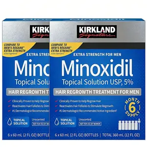 Kirkland Signature 5% Minoxidil for Men – Advanced Hair Regrowth System | New Packaging