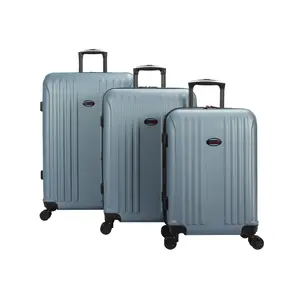 American Flyer AF122-ST3-DSBL 3 Piece Moraga Hard Side Spinner Luggage Set - Dusk Blue
