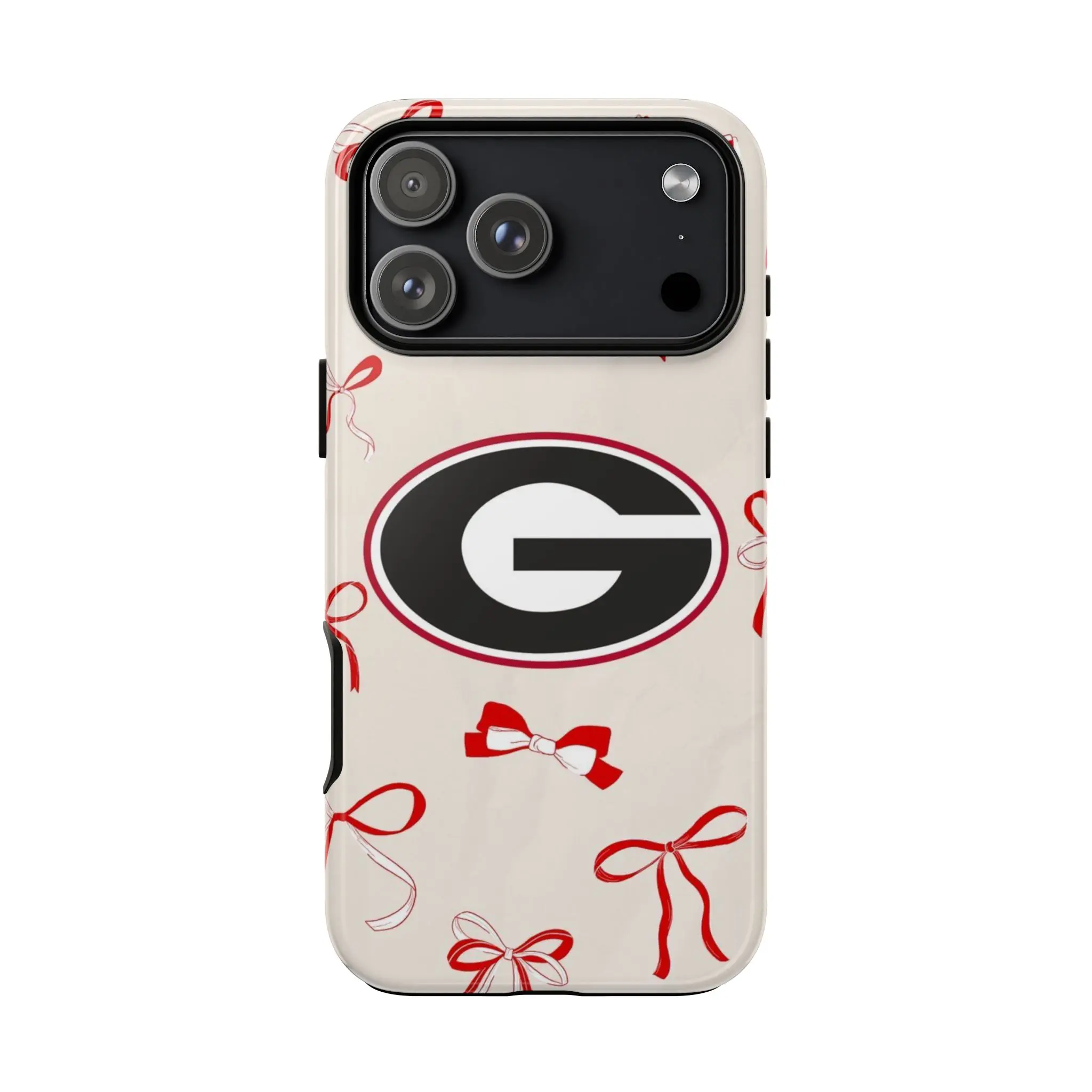 Georgia Bulldogs Mascot Collage Phone Case – Red & Black College Football Fan Protective Case