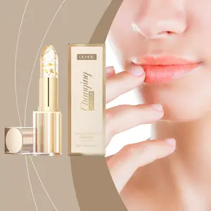 Gold Foil Color Changing Nourishing Lipstick, Moisturizing Hydrating Glass Lips, Smooth Non-Greasy Lip Balm, Essential Beauty Care, Hydrating Glassy Lip, Glossy