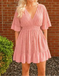 Blushin’ Around Lace Dress
