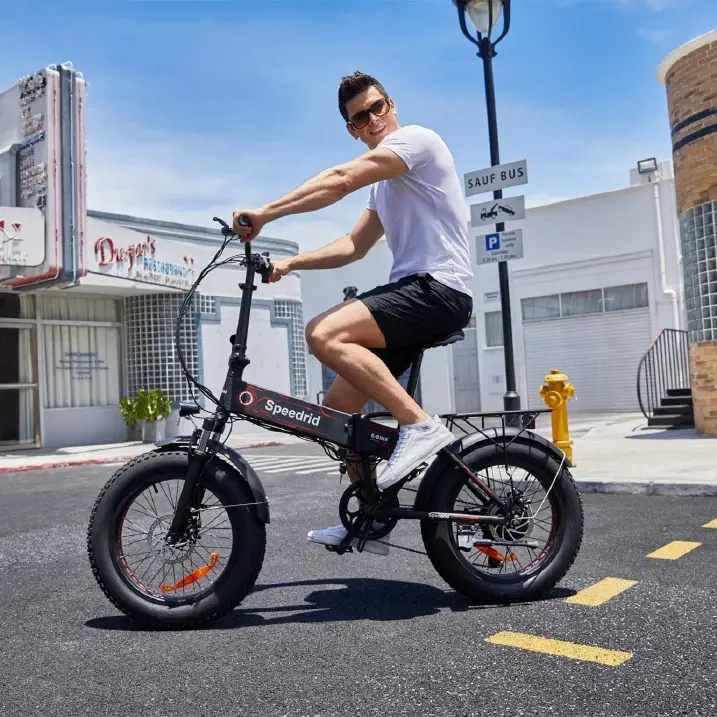 20"*4.0 Ancheer Fat Tire Ebike, 7 Speed Gear, 500W Brushless Motor with 48V/499Wh Hidden Battery, Up to 55 Miles, 4 Working Modes Electric Bike