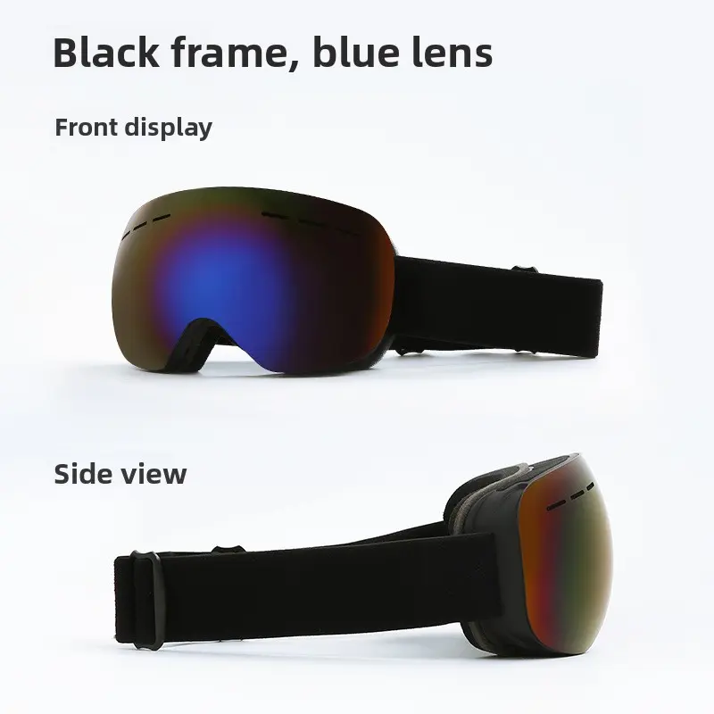 Black frame, blue lens