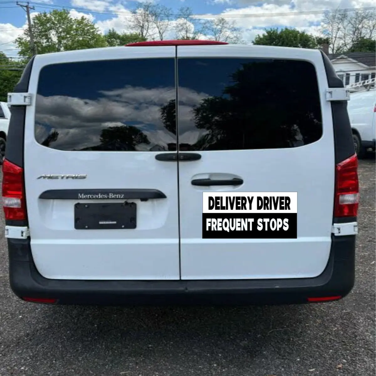 Delivery Driver Magnet for Car 3 Pack Magnetic Car Door and Bumper Sign Stronger Magnetic Eye Catch Design 6x12 Weather Resistant Frequent Stops Sign
