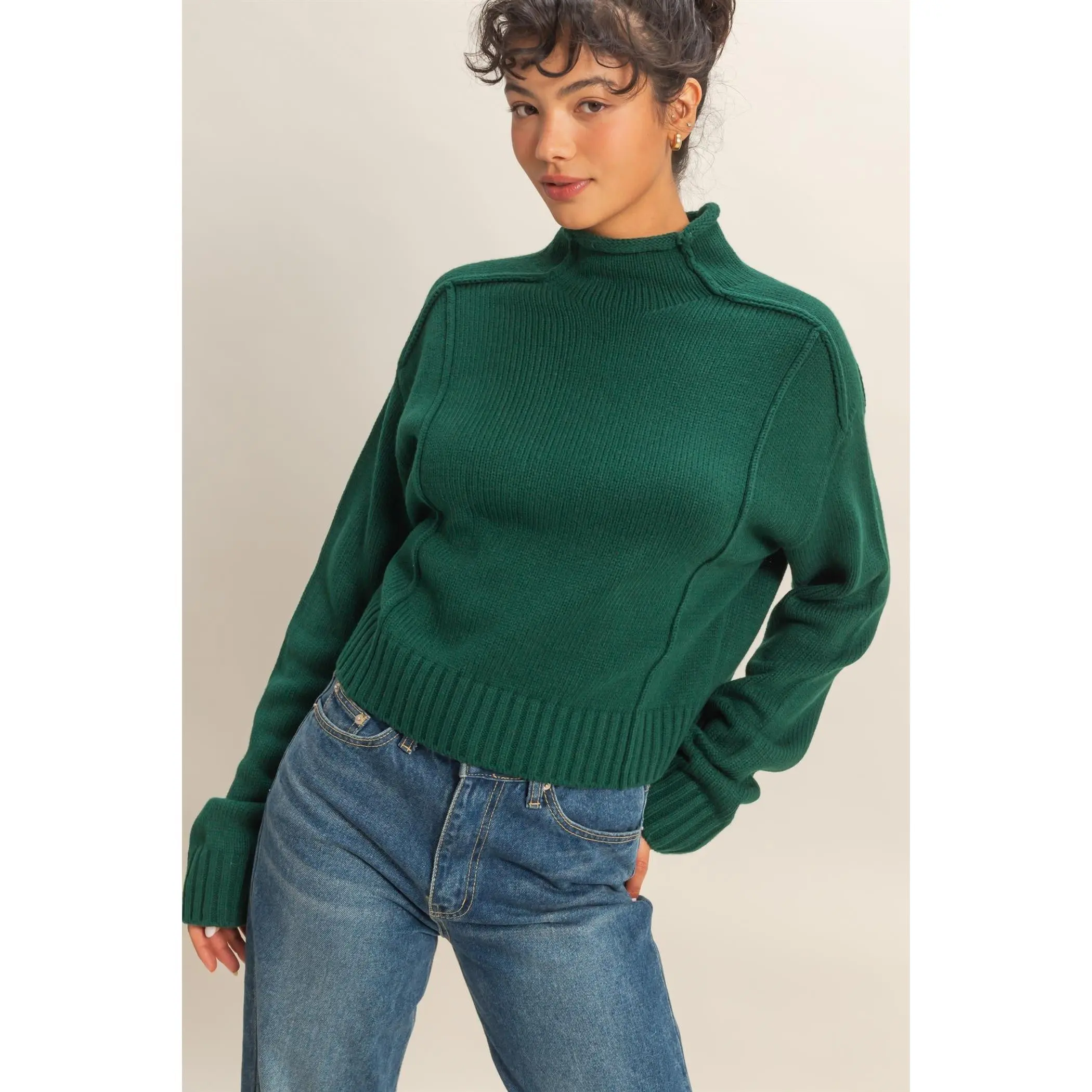 HF High Roll Neck Sweater