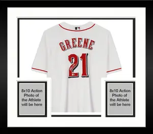 Framed Hunter Greene Cincinnati Reds Autographed White Nike Replica Jersey - Fanatics Authentic Certified