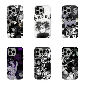 J-Ju.jutsu K-Ka.isen C-Cho.so K-Kamo Anime Phone Case Set, Manga Aesthetic Protective Cover,for iPhone 17/16/15/14/13/12/11 ProMax Plus for Samsung phones,an excellent gift for friend or fans.