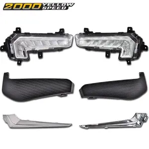 Fog Lights Fit For 16-18 Chevrolet Malibu XL Bumper DRL LED Daytime Running Lamp