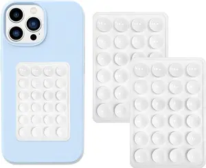 2PCS Silicone Suction Phone Case Mount Hands-Free Strong Grip Holder for Selfies Videos