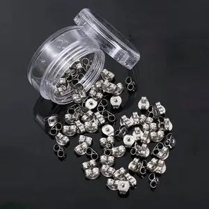 70 Pieces Butterfly-Shaped Iron Earring Backs, Non-Slip Ear Stud Stoppers, DIY Jewelry Accessories, Great Gift Choice