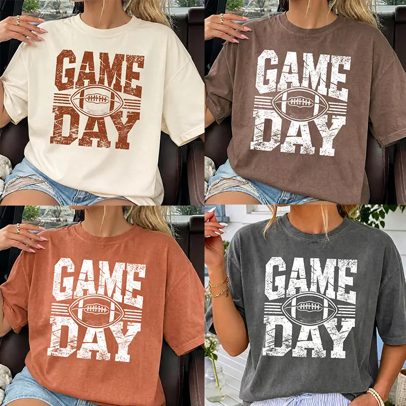 Comfort Colors Vintage Game Day Football Shirt, Vintage Football Graphic Tee, Retro Sports Fan Shirt, Unisex Football Season T Shirt