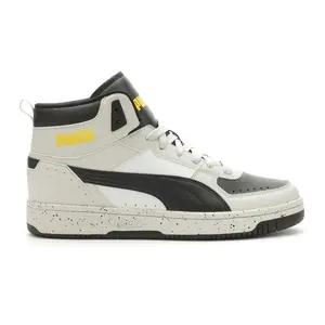PUMA Mens Rebound Joy Speckle High  Sneakers Shoes Casual - Off White