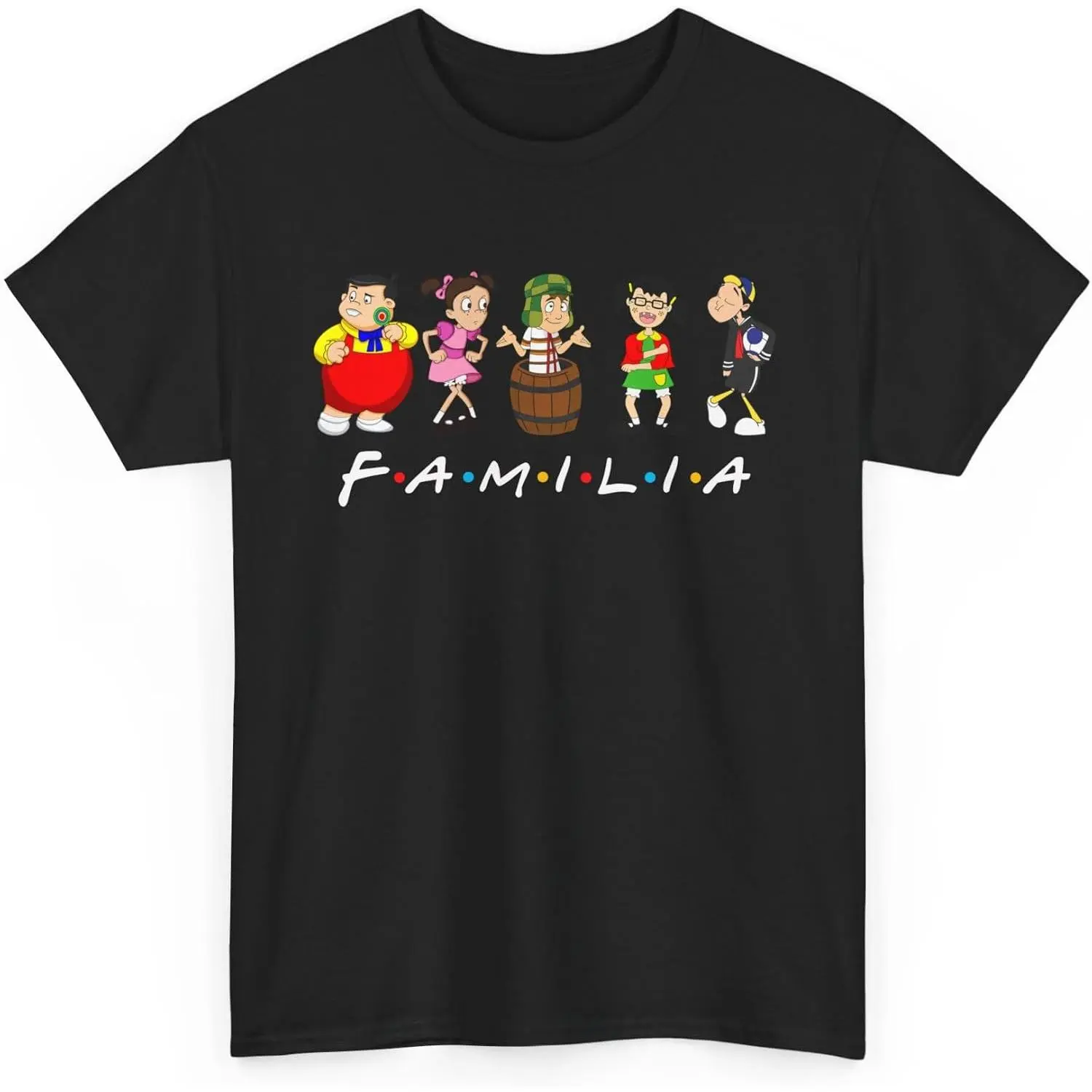 El Chavo del 8 Family Gift Unisex Heavy Cotton Tee, El Chavo del Ocho Mexican Classic TV Show