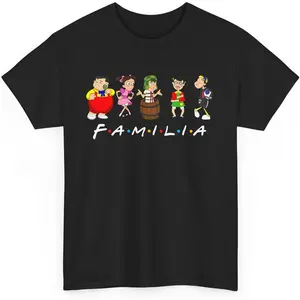 El Chavo del 8 Family Gift Unisex Heavy Cotton Tee, El Chavo del Ocho Mexican Classic TV Show