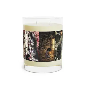 Oiwa Ghost Goddess – Japanese Yokai | Serpent, Koi & Tattoo Art Designs | Banana Sandwich Co | 11oz Glass Scented Candle