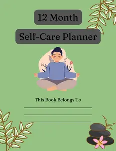 12-Month Self-Care Planner for Scrapbooking, DIY Craft Projects, Toys & Hobbies Organization Tools