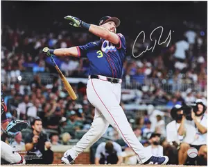 Cal Raleigh Seattle Mariners Autographed 2025 MLB Home Run Derby 16" x 20" Photograph - Fanatics Authentic Certified