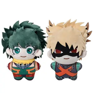 MHA Anime Midoriya Izuku Bakugou Katsuki Plush Keychain Todoroki Shoto Figure Cosplay doll Cartoon Props Stuffed Plush Toys Gift