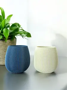 Umbaji by KW Niza Candle Holder - 2 Bundle - Minimalist Elegance in Every Glow - 3D Printed Eco Friendly Plastic - Versatile Decor for Home & Events