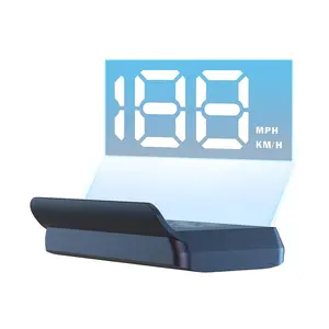 W2 White Head Up Display for Car Large Font Speed Projection, Auto Light Sensor Intelligent On/Off, Easy Installation (W2-White)
