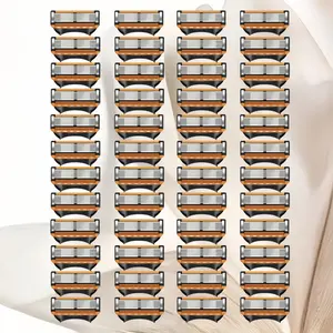 Men's Razor Blades, 48 Replacement Razor Blades, Sharp Men's Shaving Razors, Prevent Skin Irritation, Men's Grooming Essentials, Replaceable Blades