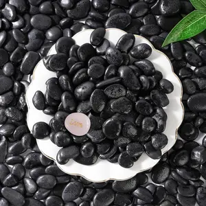 5 LB Black River Rocks, 0.3-0.5 Inches High Polished Pebbles for Indoor , Aquarium Rocks  in Fish Tank, Decorative Stones for , Vases, Home Decor, Crafting, Garden Landscaping