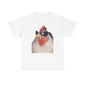 Cool Chicken Sunglasses Tee | Graphic T-Shirt