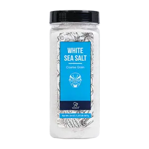 Soeos Sea Salt, Coarse Grain, 20 Oz (1.25 Pound), Non-GMO, Nature Himalayan Kosher Salt, Sea Salt for Grinder Refill (Pack of 1) Flavor Spice