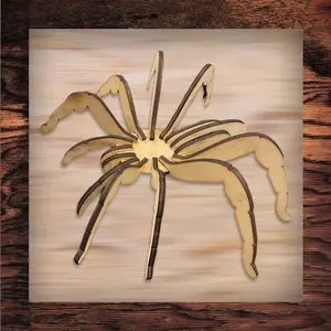 Wooden Spider 3d puzzle Educational Game home decor spooky