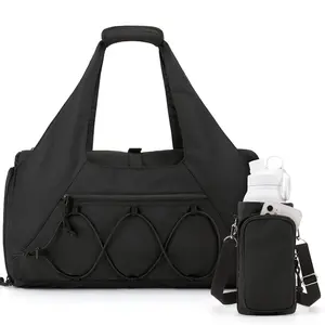 Gym Bag for Women, Lightweight Duffel with Shoe Compartment, Weekender with Wet Pocket, Workout Yoga Tote, Athletic Bag