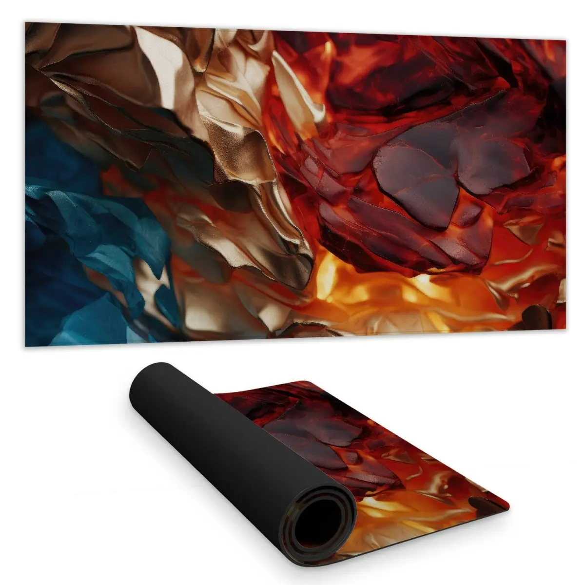 MWW C1DM1531JERHTH 16 x 32 in. Mineral Contrast Blue Desk Mat - Stylish