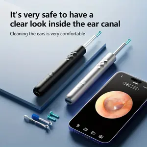 High Definition Intelligent Ear Scoop, Endoscope Visible Ear Tips, Replaceable Silicone, USB Charging Cable, Daily Life & Home Use