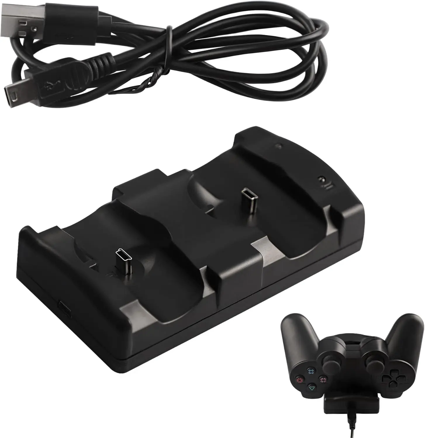 Controller Charger Station for PS3,  Dock for   3   Dual Controller and Move with LED Light  and
