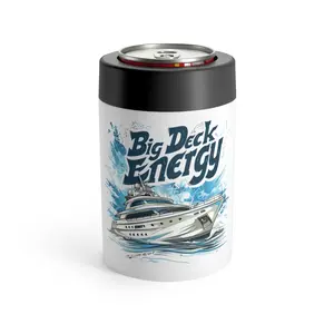 Big Deck Energy Funny Boating Yaching Cruise Ship Cruising  Drinking Can Holder