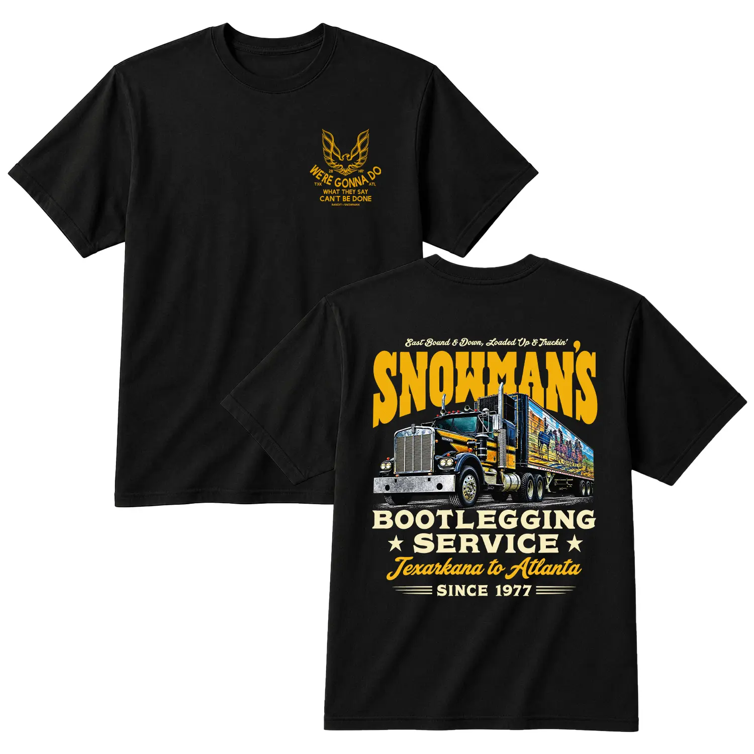 Snowman's T-shirt, Smokey And The Bandit Truck Sweatshirt, Gift For Truck Driver Hoodie, Unisex Sweater Pullover Te