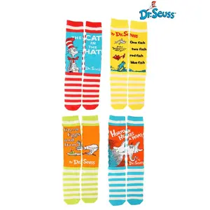 Adult Dr. Seuss Book Cover Socks Set