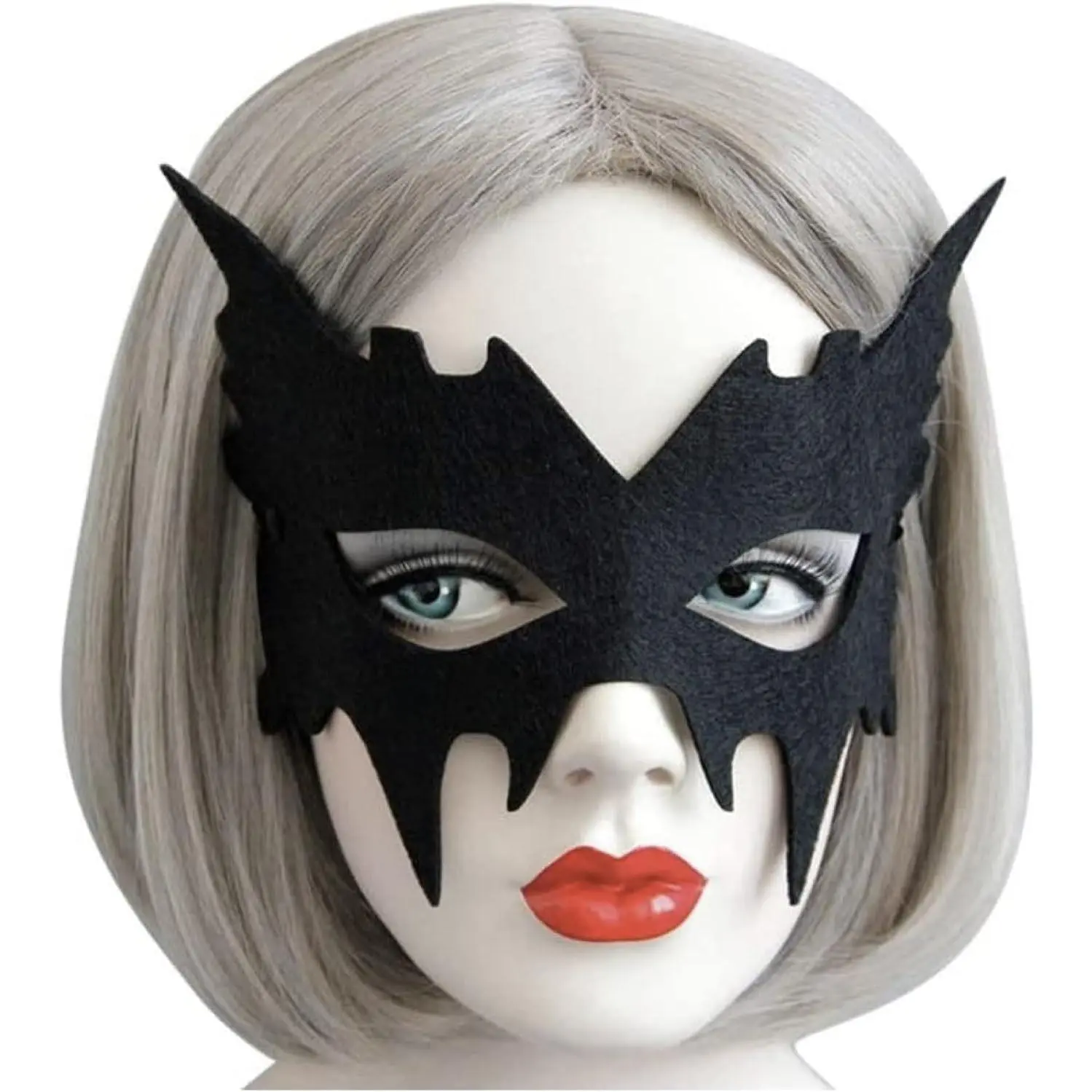 Halloween Costume Mask Black EyeMask Half  Mask For,Batgirl,Batboy, Party