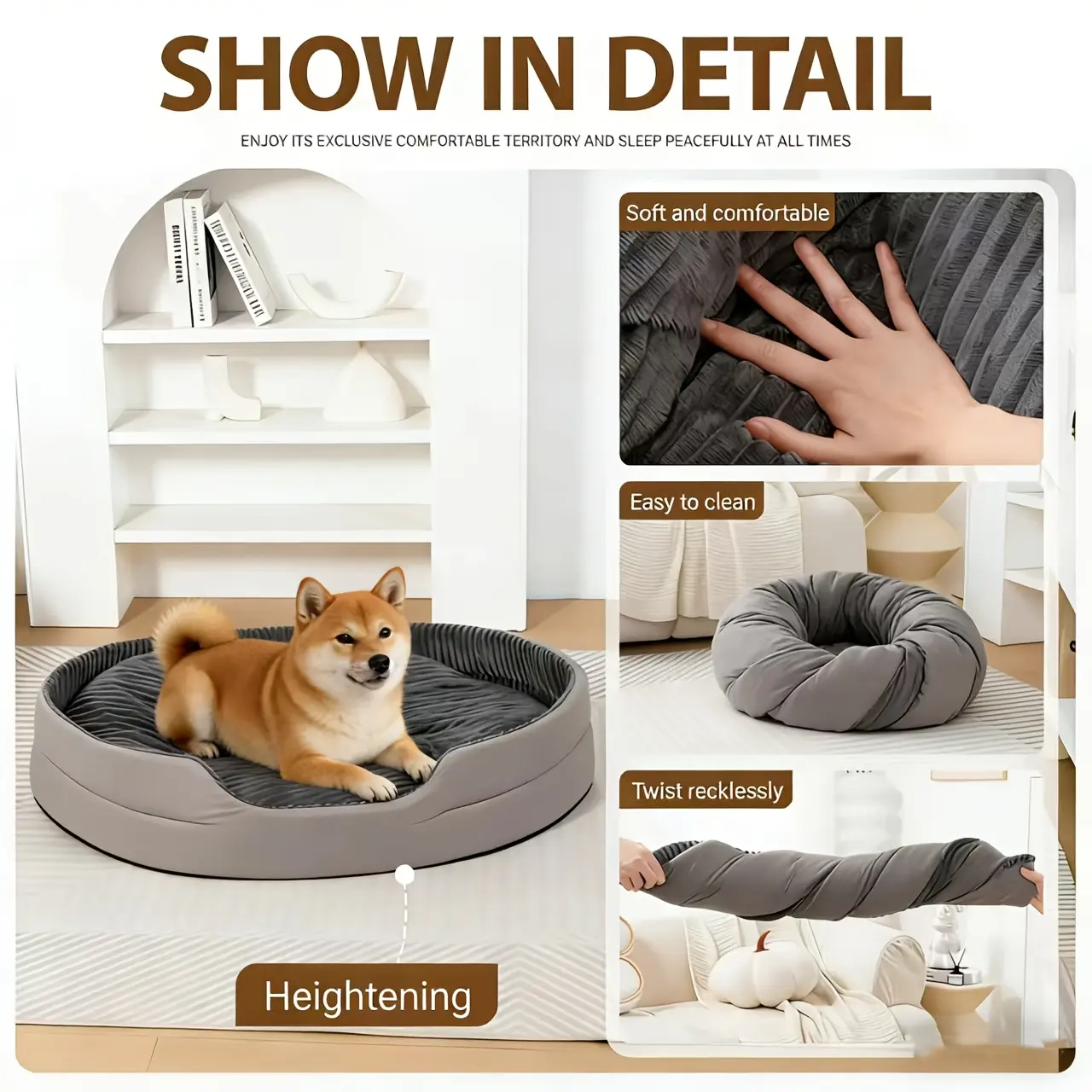Cloud-Soft Orthopedic Sofa: Thick Foam & Washable Cover for Big Dogs aesthetic pet products mud mat luxury dogbed lesure bed accesorios paramascotas cheer pals