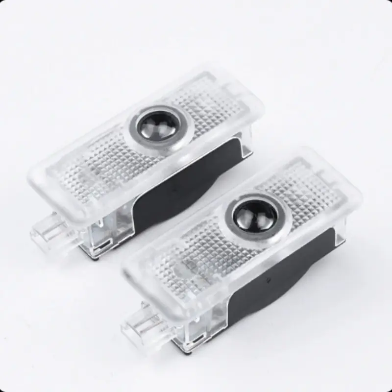2 Pcs LED Interior Decoration Sticker Light, Led car lights, Auto decorative light, BMW Door Projection Welcome Light, Car Door Projector Lights, Fit 3/5/7/X/GT Projection Wide Voltage Plug & Play Durable No Modification Install, Car-Specific