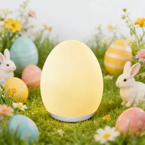 Light for Kids, Egg Light for Nursery with 7 RGB Colors Changeable & Stepless Dimming, Rechargeable Tap Light & Touch Control - Baby items, Interior decoration |Easter Glowing Eggs