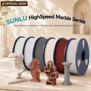 SUNLU High Speed PLA Marble 1.75mm 3D Printer Filament 1KG Suit For Bambulab Creality Anycubic ElEGOO