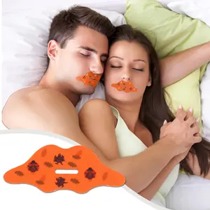 Facepos Mouth Tape - 32 Strips for Restful Sleep, Sport Accessories, Orange Turkey Design, Daily Care, Eco-Friendly Packaging Snoring Solution