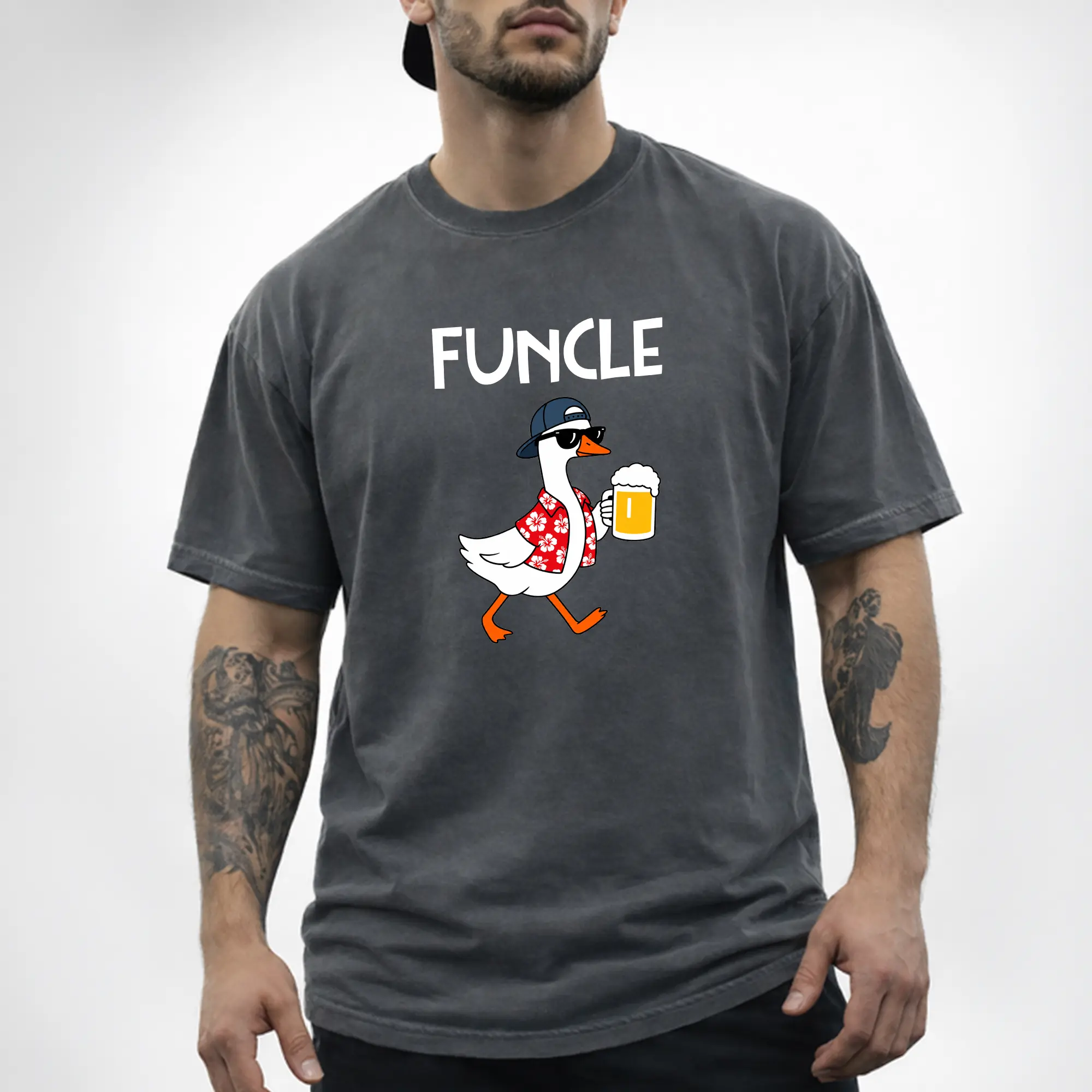 ChicCotton Funny Uncle Comfort Colors Shirt, Off to Commit Uncle Foolery Men T-shirt, Funcle Graphic Tee For Men, Gift For Uncle Men Clothing