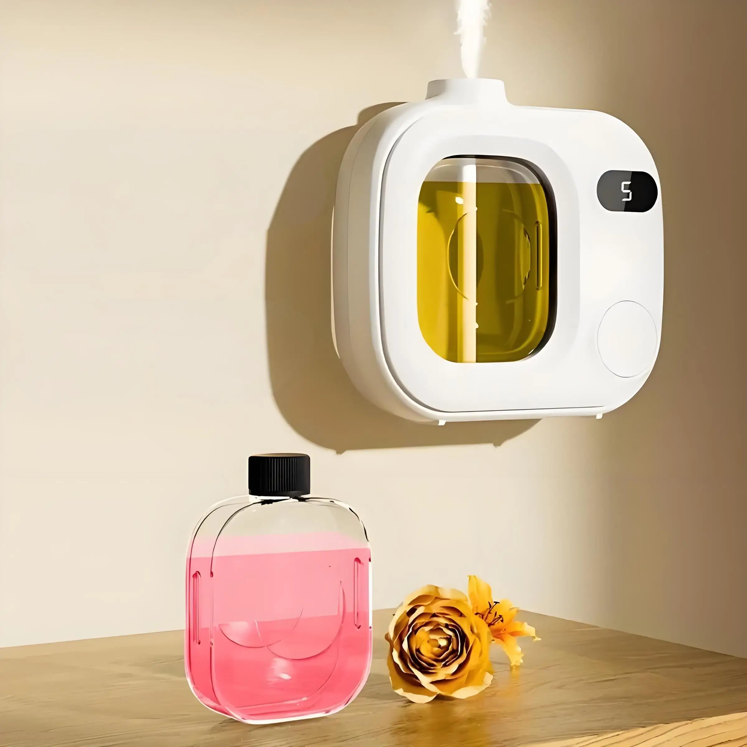 USB Rechargeable Aroma Diffuser, 5-speed Adjustable Aroma Diffuser, Home Office Bathroom Fragrance Diffuser, Home Appliances