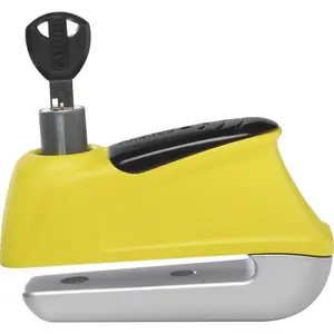 ABUS Trigger Alarm 2.0 345 100dB Security Alarm Yellow with Key for Enhanced Protection