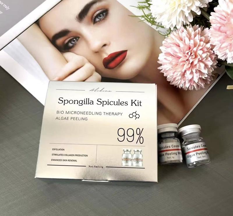 Spongilla Spicules Kit 99% Purity Bio Microneedling Therapy Algae Peeling for Clear Skin Facial Care