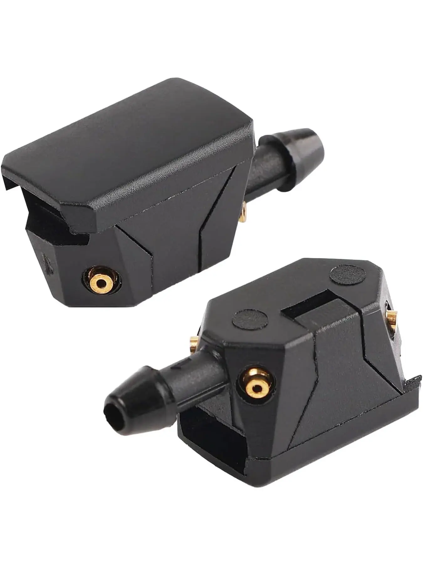 2 PCS Front Windshield Washer Nozzles, 4 Holes Car Windshield Washer Wiper Arm Sprayer, Auto Left Right Windshield Washer Squirter Nozzle Replacement, Universal Vehicle Accessories, Car Wash Accessory, Car Wash Tool, Car Wash Equipment